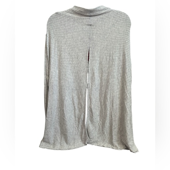 NEW We the Free Free People Ribbed Thermal Tee Size Large Gray - Picture 6 of 9